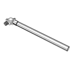 Монтажная трубка для радиатора конечная (никелированная) (20 - L = 200 мм)